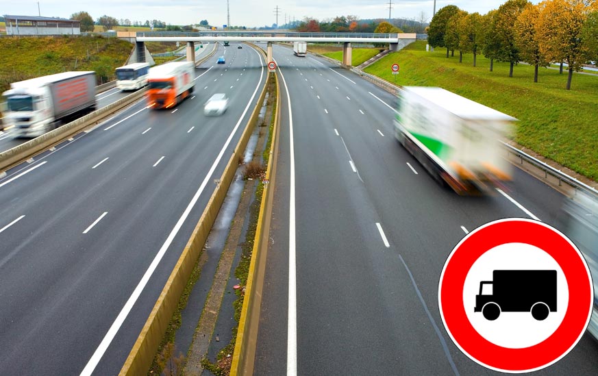 Interdictions complémentaires de circulation des véhicules de transport de marchandises en 2020