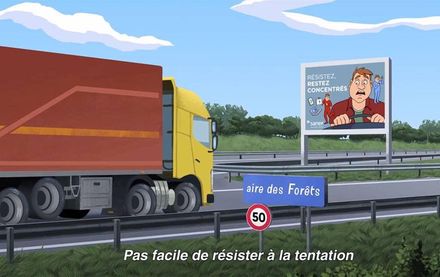 Campagne vidéo de sécurité routière Sanef