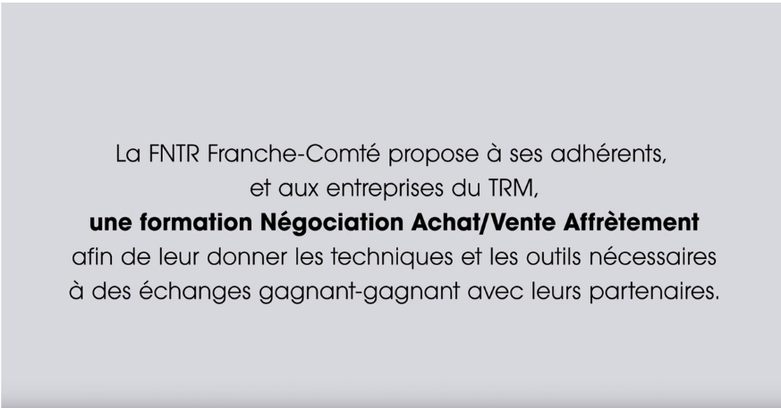 Retours de participants sur la formation Négociation, Achat, Vente, Affrètement proposée par la FNTR 