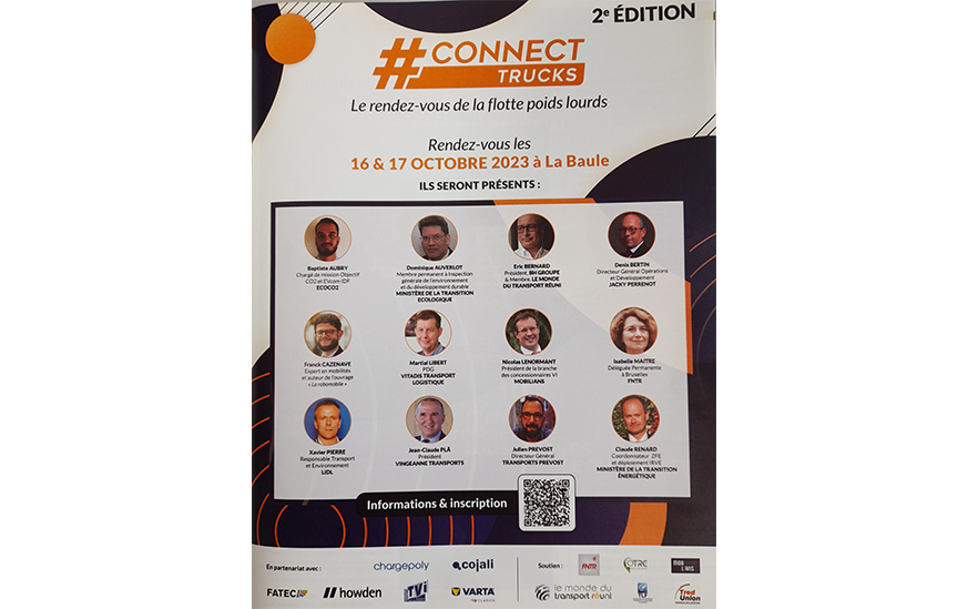 Connect Trucks – La FNTR participe à la  2ème édition -  les 16 et  17 octobre 2023 