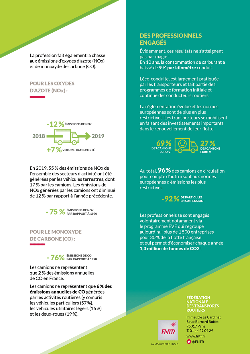 DES PROFESSIONNELS ENGAGÉS Évidemment, ces résultats ne s’atteignent pas par magie ! En 10 ans, la consommation de carburant a baissé de 9 % par kilomètre conduit.